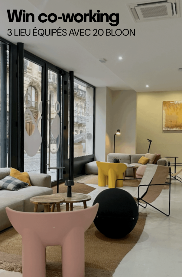 Win co-working - 3 lieux équipés avec 20 Bloon